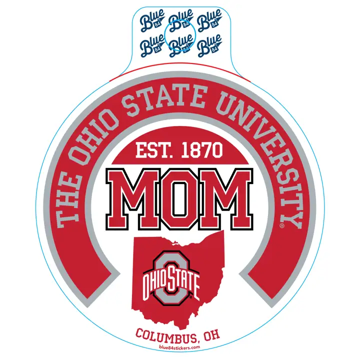 "Autocollant « Maman » des Buckeyes d'Ohio State ast"