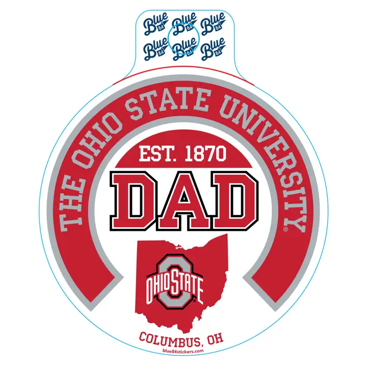 "Autocollant « Papa » des Buckeyes d'Ohio State"