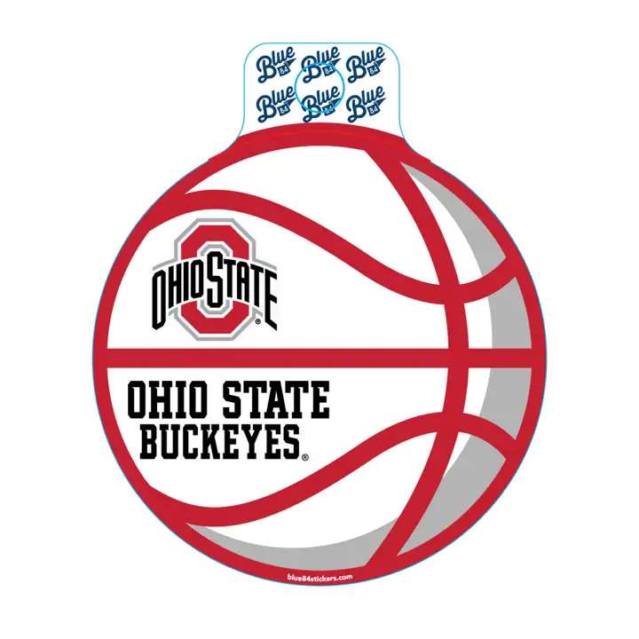 Autocollant de basketball des Buckeyes de l'Ohio State