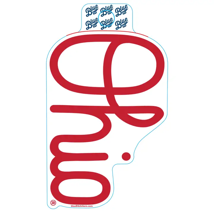 Autocollant script Buckeyes de l'Ohio State