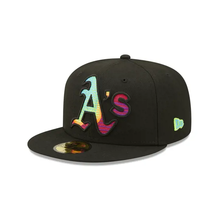 OAKLAND ATHLETICS NEON FILL 59FIFTY blk