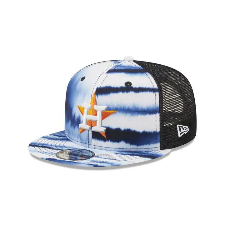 CASQUETTE 9FIFTY HOUSTON ASTROS TIE DYE WAVE blc/marine/org