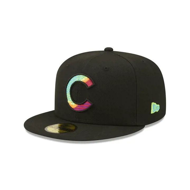 CHICAGO CUBS NEON FILL 59FIFTY blk
