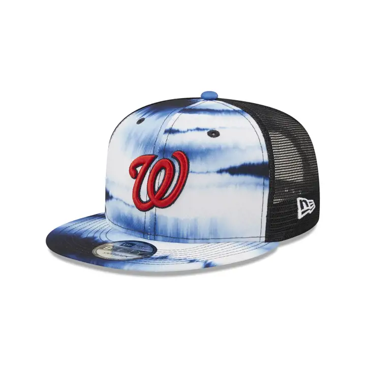 CASQUETTE 9FIFTY WASHINGTON NATIONALS TIE DYE WAVE BLANC/BLEU MARINE/ROUGE