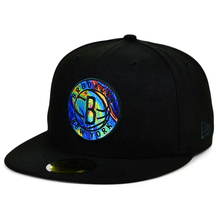 CASQUETTE 59FIFTY BROOKLYN NETS NBA DYE À L'HUILE noire