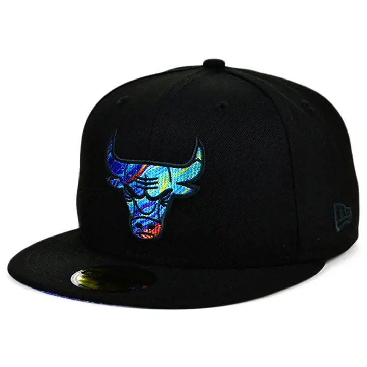CASQUETTE CHICAGO BULLS NBA OIL DYE 59FIFTY blk