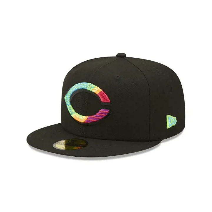 CASQUETTE AJUSTÉE 59FIFTY NOIR NÉON CINCINNATI REDS