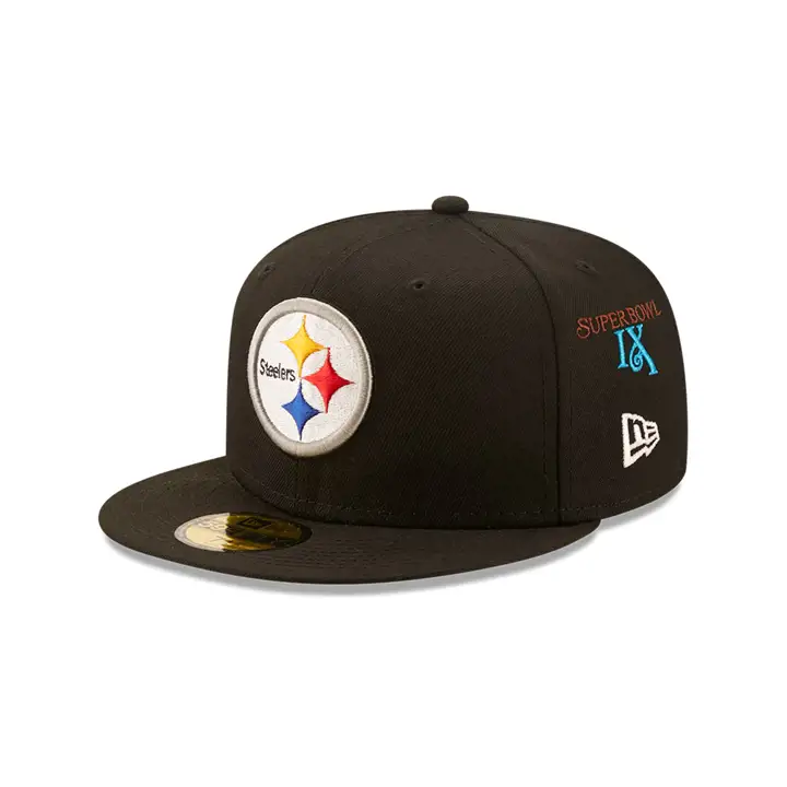 Pittsburgh Steelers NFL SB Multi Patch 59FIFTY NOIR