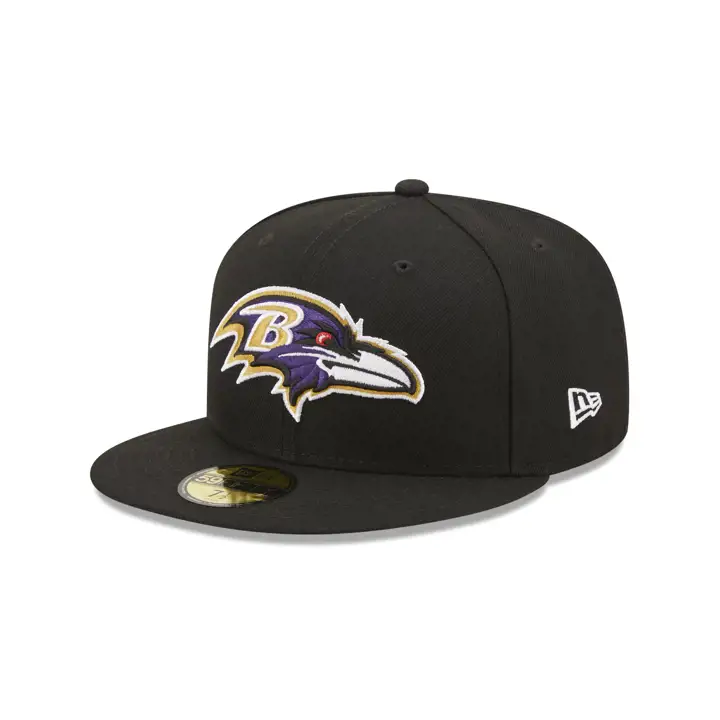 Baltimore Ravens Écusson anniversaire NFL 59FIFTY NOIR