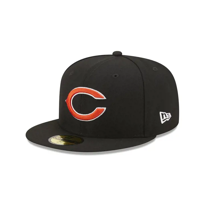 Casquette 59FIFTY NFL Anniversaire des Chicago Bears Noire