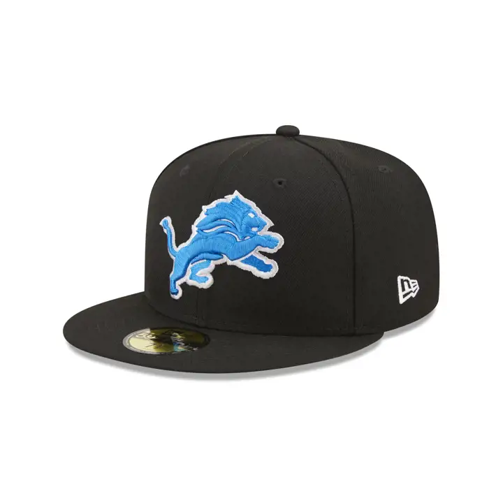Casquette Detroit Lions NFL 59FIFTY BLK avec écusson anniversaire