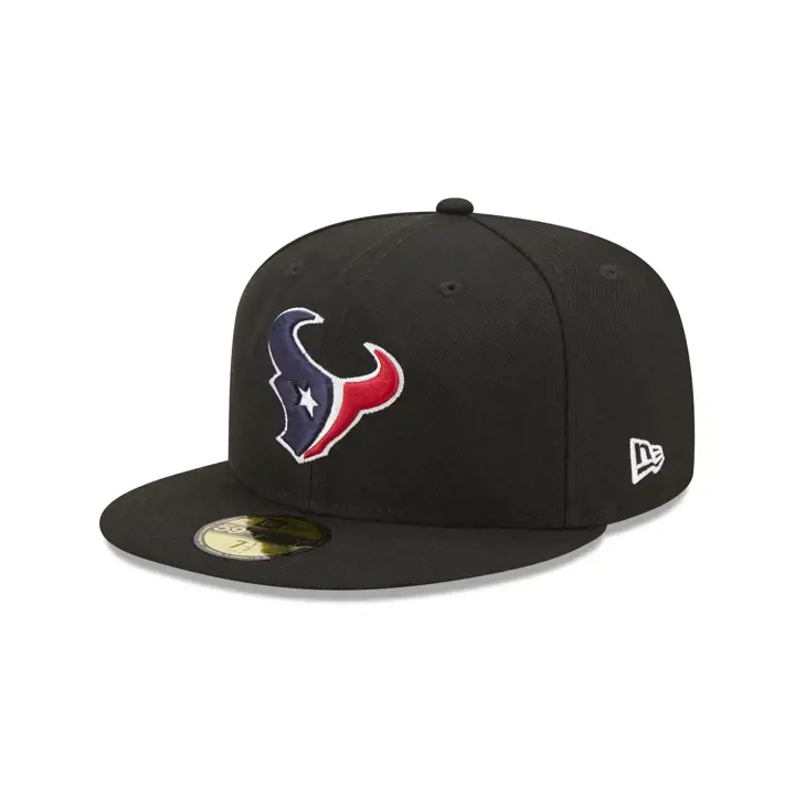 Casquette 59FIFTY NFL Houston Texans Patch Anniversaire Noire