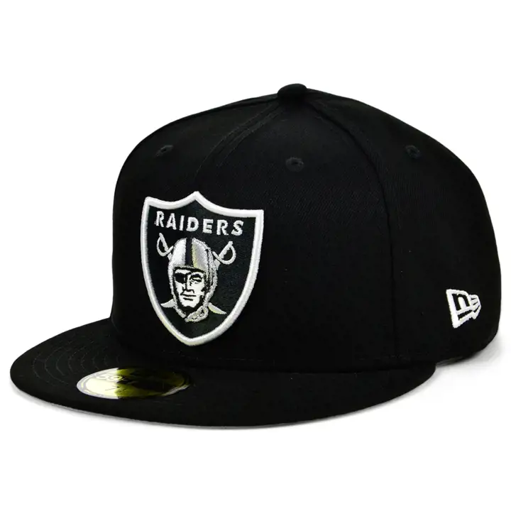 Las Vegas Raiders Écusson Anniversaire NFL 59FIFTY NOIR