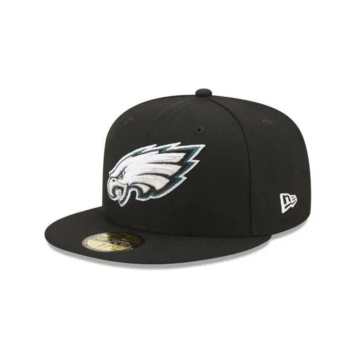 Casquette 59FIFTY NFL "Anniversary Patch" des Philadelphia Eagles, noire