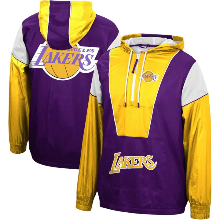 Coupe-vent Los Angeles Lakers NBA MN Highlight Reel jaune/mauve