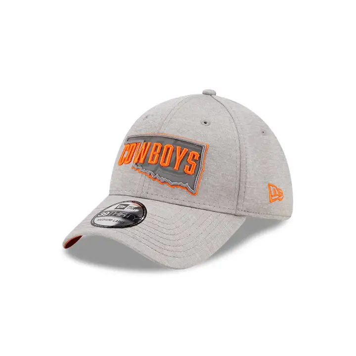 Casquette 39Thirty gry State Flective NCAA 21 des Cowboys d'Oklahoma State