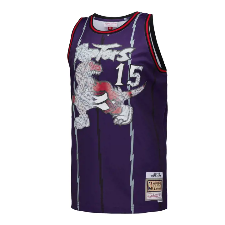 RAPTORS Maillot NBA 75ème anniversaire Vince Carter VIOLET