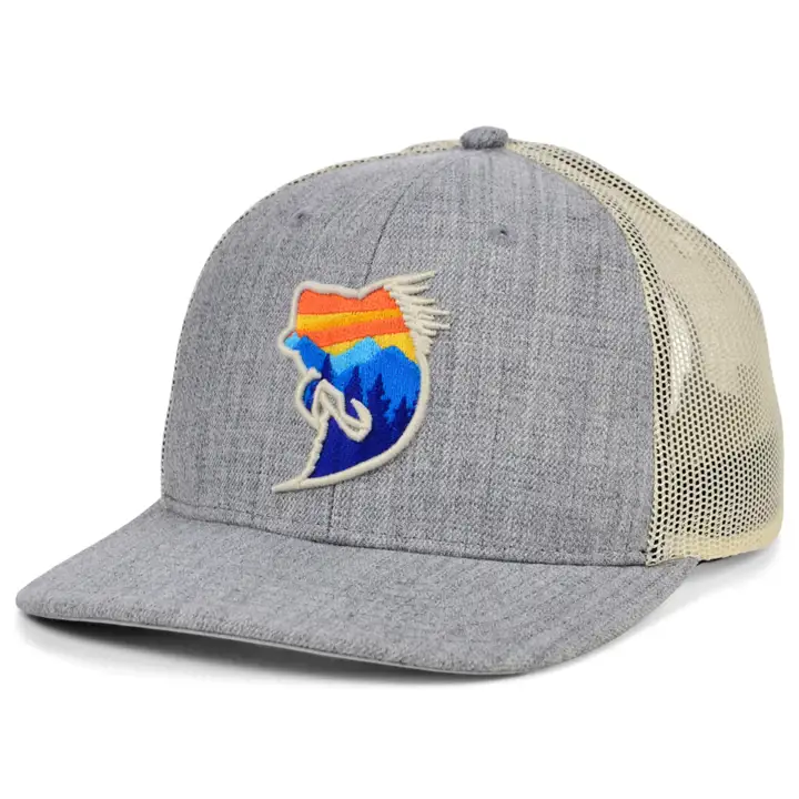 Casquette trucker incurvée Bass Fish Crop Views H-GRIS/AST