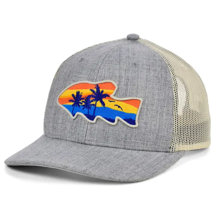 Casquette de camionneur incurvée Generic Fi Fish Island Views H-GRIS/AST