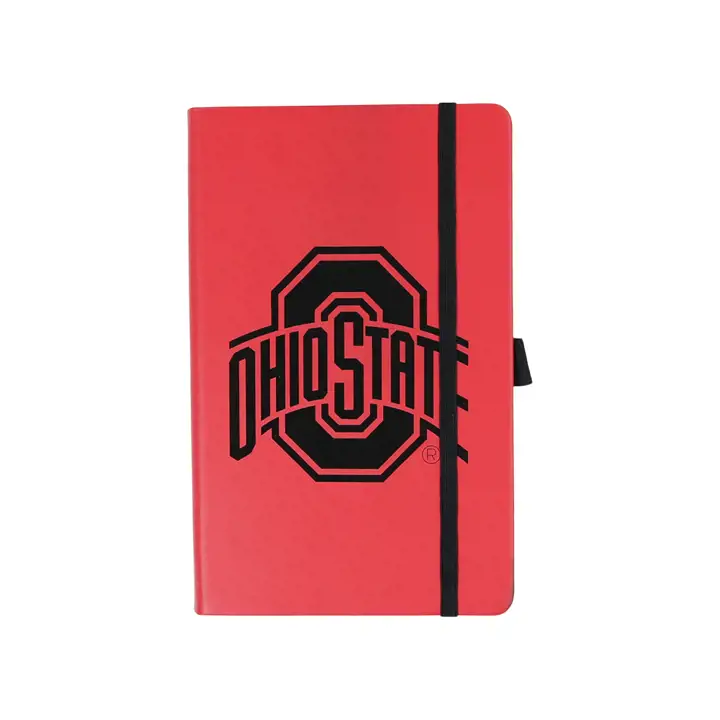 Carnet de notes Ohio State Buckeyes, couleur de l'équipe, rouge