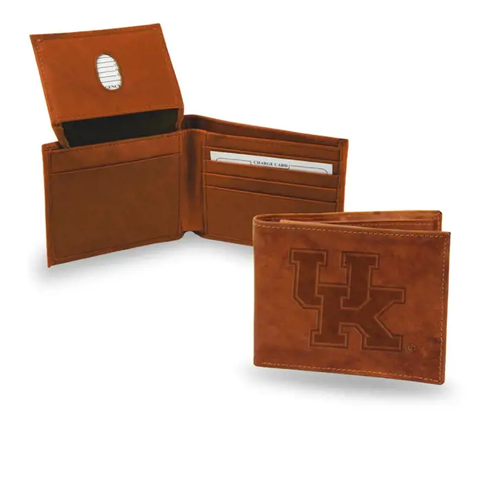 Portefeuille en cuir véritable Kentucky Wildcats marron