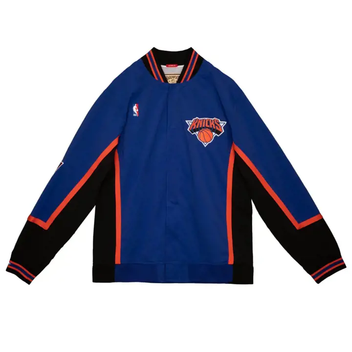 New York Knicks Veste Authentique d'Échauffement bleue