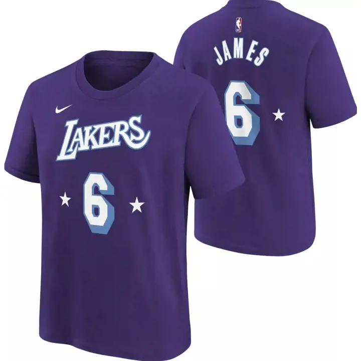 T-shirt LA LAKERS NBA Enfant Mixtape N&N LeBron James VIOLET