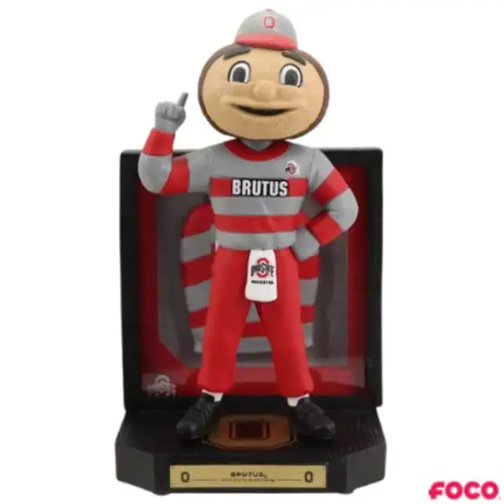 Figurine à tête branlante encadrée des Buckeyes de l'Ohio State AST