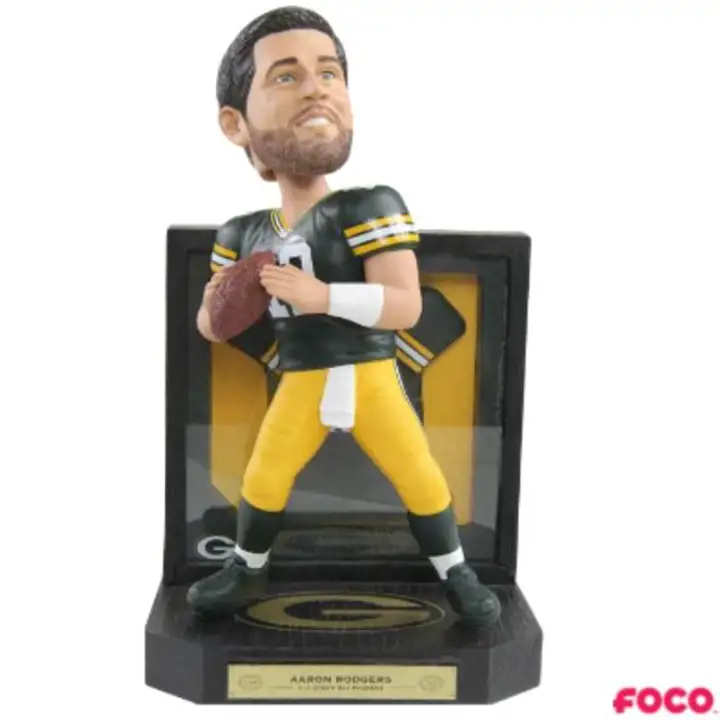Green Bay Packers Vitrine Encadrée Bobblehead Aaron Rodgers A