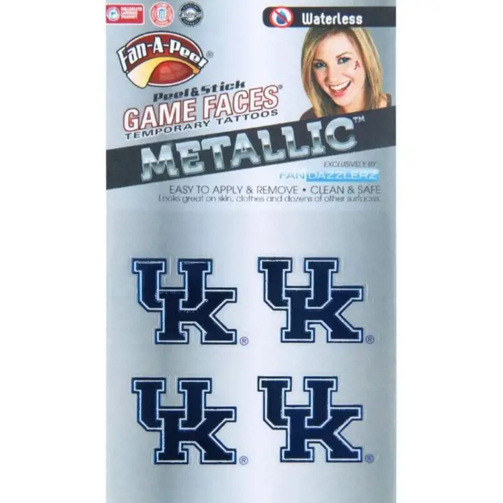 Tatouages métalliques Kentucky Wildcats