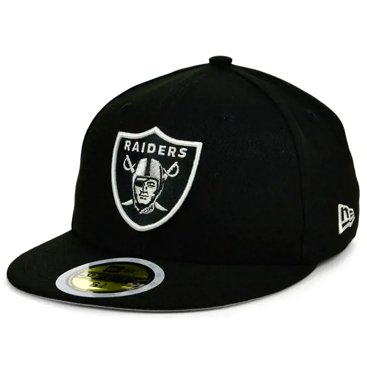 Casquette Enfant 59FIFTY Basique NFL des Las Vegas Raiders Noire
