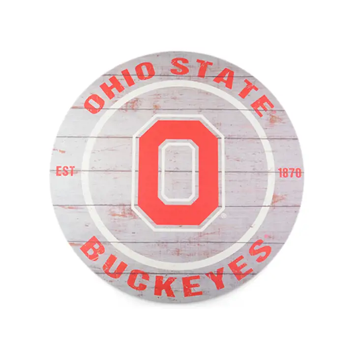Ohio State Buckeyes Enseigne ronde 20x20 - Classique ast