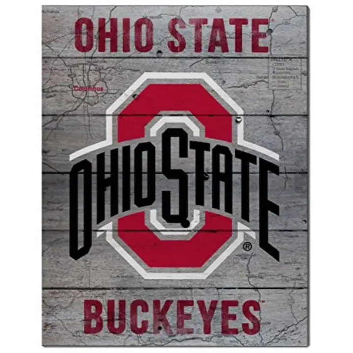 "Ohio State Buckeyes 16x20 \"Road to Victory\" Pallet Pride ast"