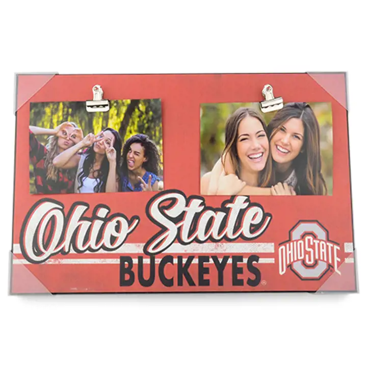 Toile Ohio State Buckeyes 18 x 12 po avec attache « Team Pride »