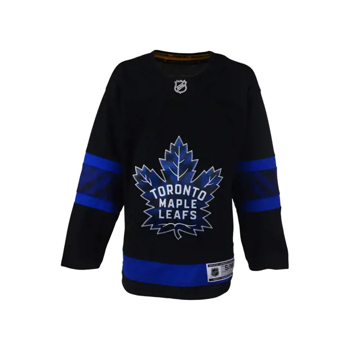 Maillot jeune LNH Maple Leaf Premier 3ème noir
