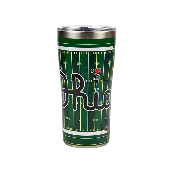Ohio State Buckeyes Gobelet isotherme 20 oz en acier inoxydable rouge/noir/gris