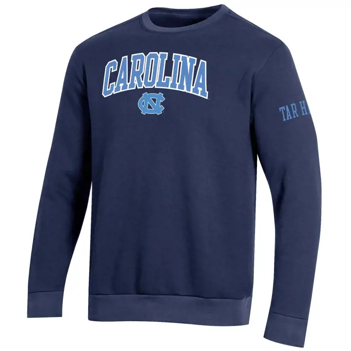 Sweat-shirt ras du cou avec logo et arche des Tar Heels de la NCAA de la Caroline du Nord