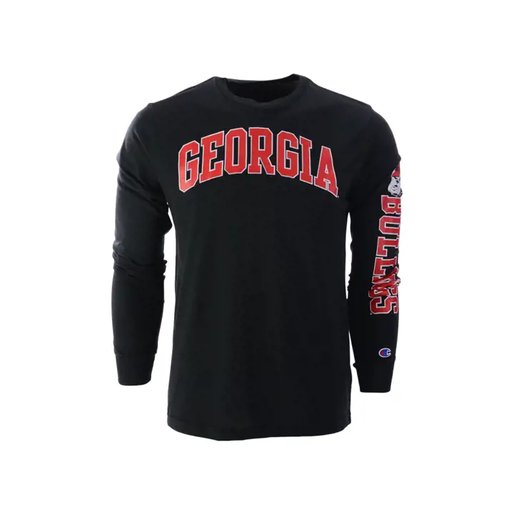 T-shirt ML Georgia Bulldogs NCAA noir