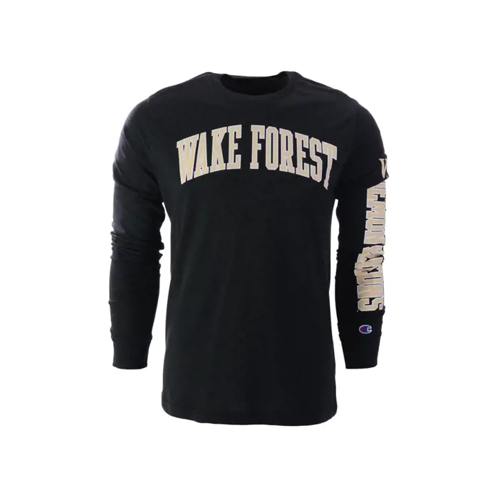 T-shirt à manches longues noir Wake Forest Demon Deacons NCAA Arch
