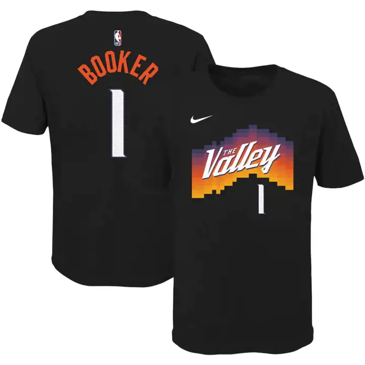 SUNS NBA T-shirt Enfant City Edition N&N 21 Devin Booker NOUVEAU