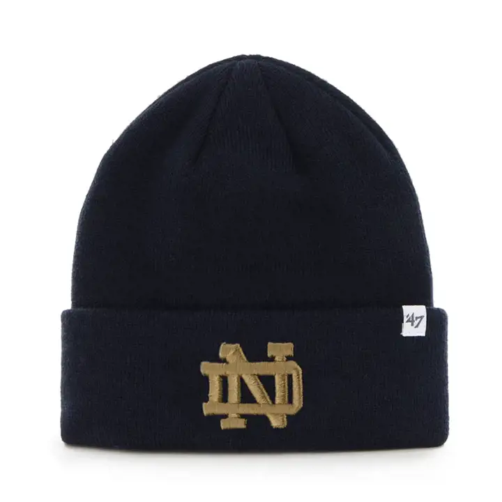 Bonnet tricoté basique « 47 » NCAA Notre Dame Fighting Irish marine