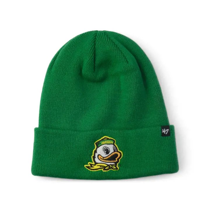Bonnet en tricot avec revers '47 NCAA Oregon Ducks vert