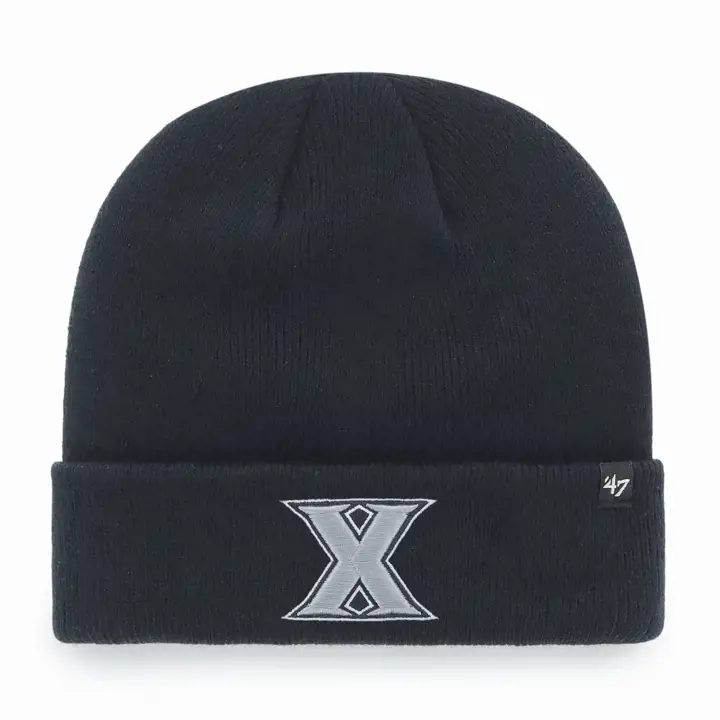 Bonnet à revers Xavier Musketeers NCAA Basic '47, bleu marine