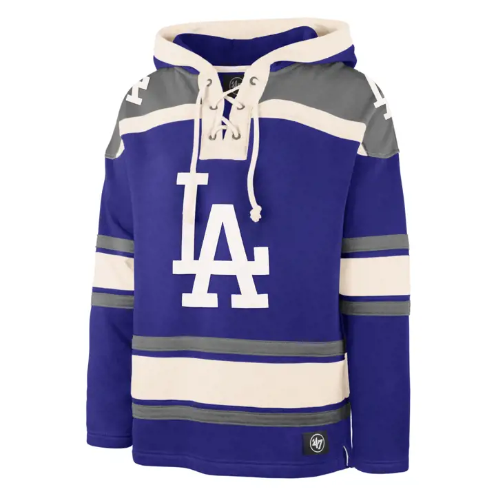 Chandail à capuchon à lacets Los Angeles Dodgers MLB Superior rbl/gry/ivo