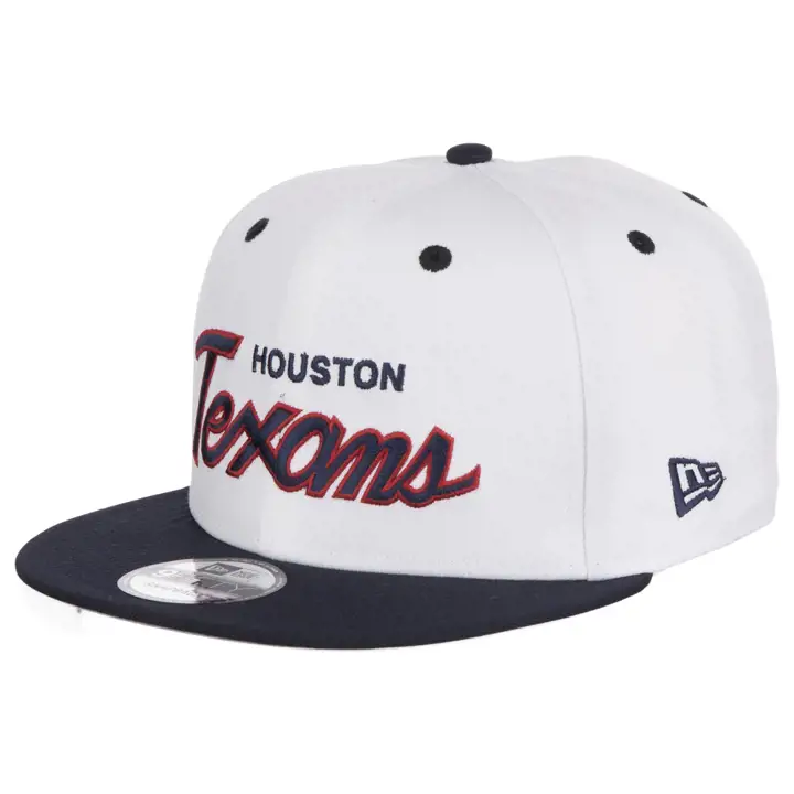 Casquette Houston Texans NFL Throwback Script 9FIFTY BLANC/BLEU MARINE