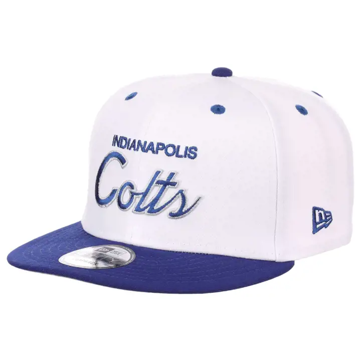 Casquette NFL Indianapolis Colts Throwback Script 9FIFTY BLANC/BLEU ROI