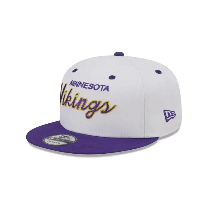 Casquette 9FIFTY Throwback Minnesota Vikings NFL WHT/PUR