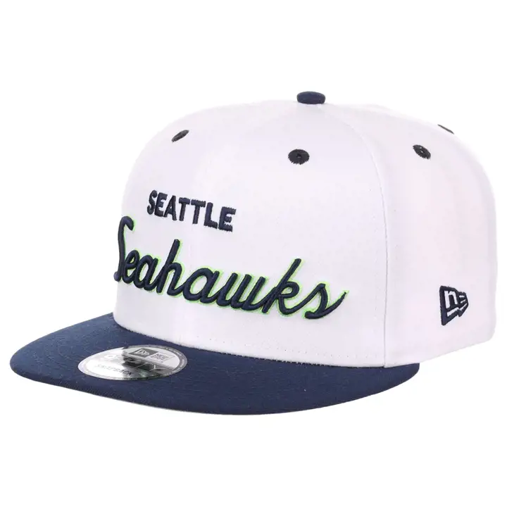 Casquette Seattle Seahawks NFL Throwback Script 9FIFTY BLANC/MARINE
