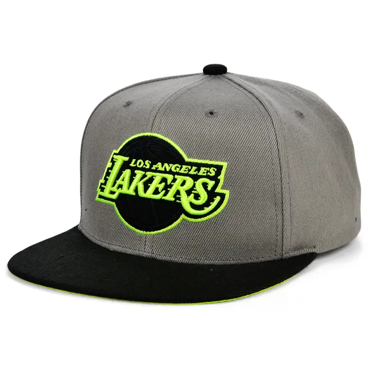 CASQUETTE SNAPBACK NBA NEON LIGHTS LOS ANGELES LAKERS gris/noir