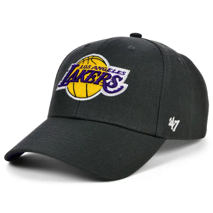 Los Angeles Lakers NBA Champs Side Patch '47 MVP Charcoal